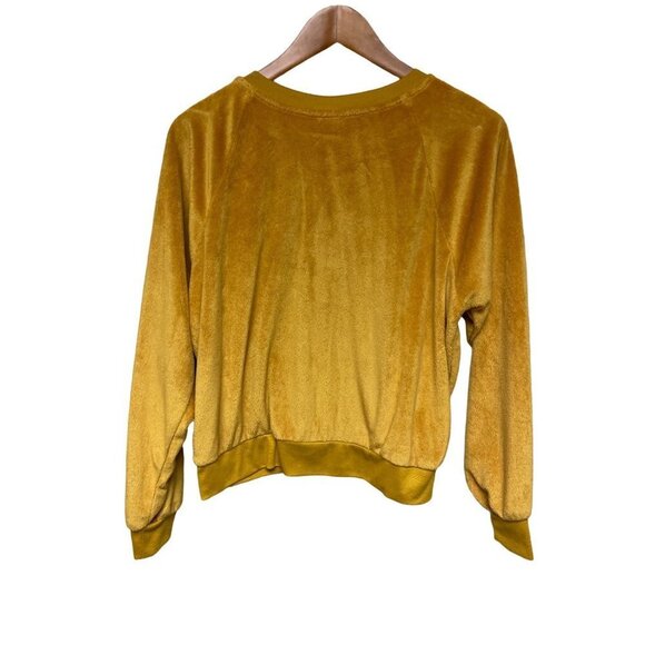 Disney Stitch Fleece Gold Long Sleeve Sweatshirt Women's Size Large - Picture 4 of 8
